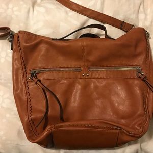 Faux leather cross body